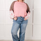 Walk for Miles Floral Color Block Top