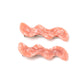 Wavy Clip Set Pink Pearl