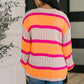 Your Opinion Matters Striped Cardigan
