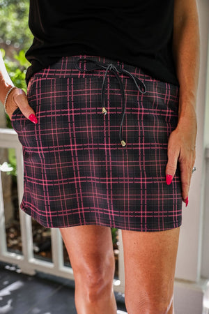 Ellie Plaid Skort