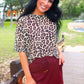 Emma Mesh Tee — Safari Chic
