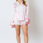 Satin Champagne Long Sleeve Pajama Top