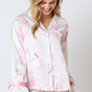 Satin Champagne Long Sleeve Pajama Top