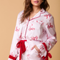 Satin Pajama Top with Bow on the Cuffs