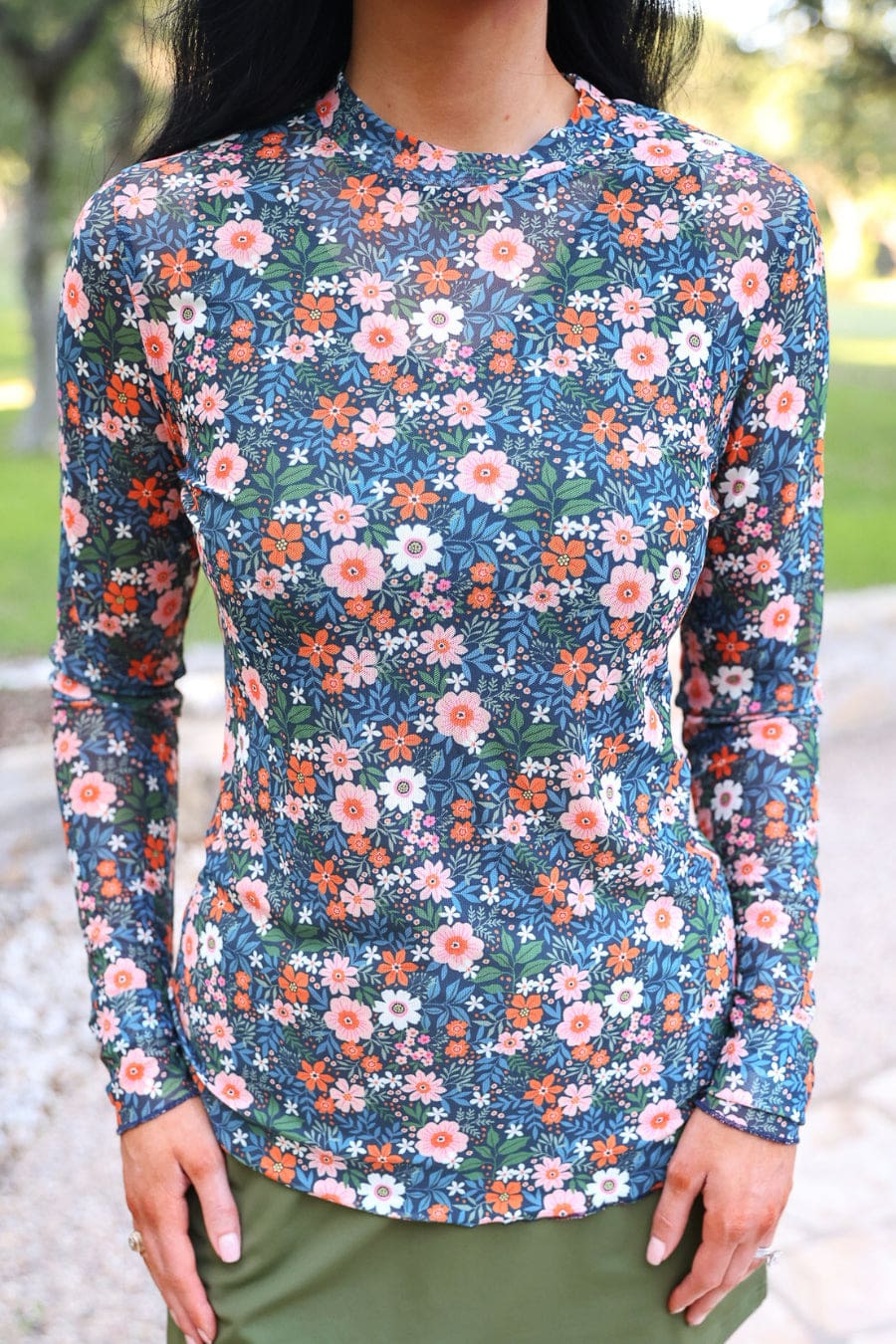 Kate Mesh Top — Gwen Floral