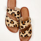 Spirited Dual Strap Slide in Leopard